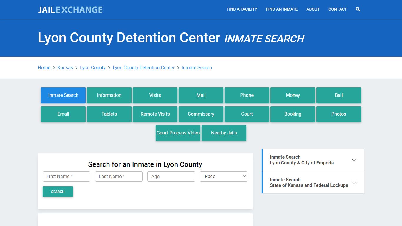 Lyon County Detention Center, KS Inmate Search: Roster & Mugshots